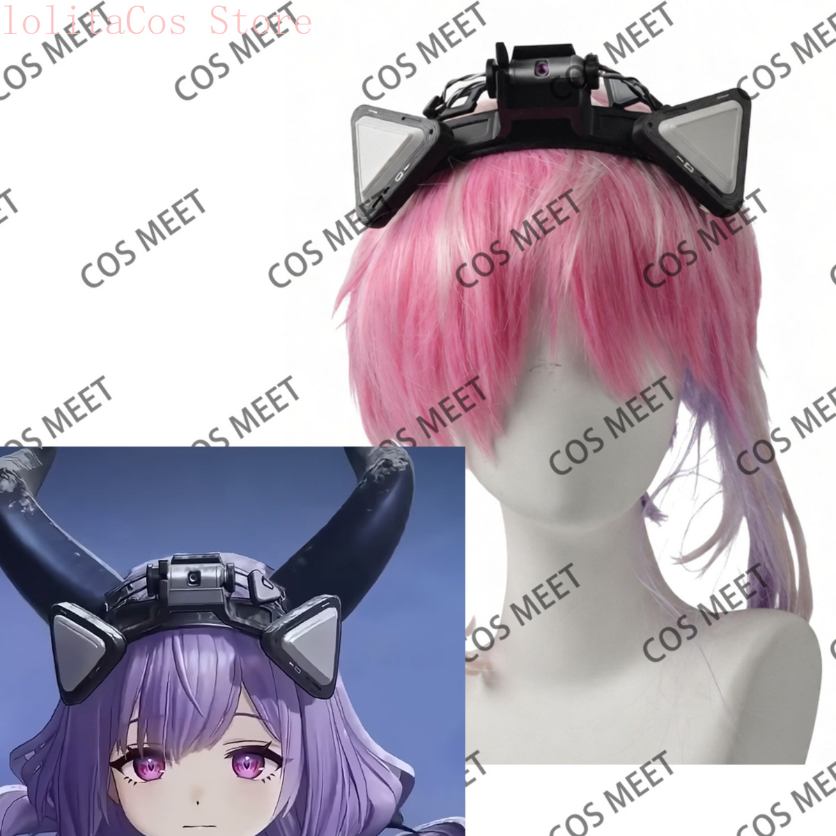 Cosplay Prop 3D Print - Arknights:Endfield Typhoeus อุปกรณ์คอสเพลย์ที่พิมพ์ด้วยเทคโนโลยี 3D กิ๊บติดผม ของตกแต่งศีรษะ