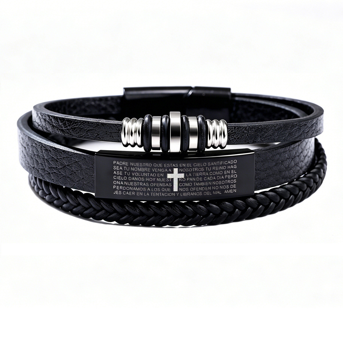 สร้อยข้อมือหนังถักสามชั้นสำหรั - Magnetic Clasp Cosplay บทวิจารณ์และราคา