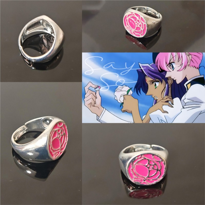 แหวนกุหลาบสีชมพูเท็นโจ อุเทนะ  - Cosplay Prop Diy บทวิจารณ์และราคา