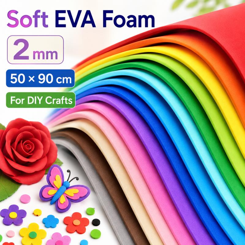แผ่นโฟม EVA สีสันสดใส หนา 2 มม - Cosplay Props Eva Foam บทวิจารณ์และราคา